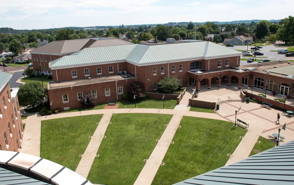 Aerial photograph of Ohio University's Southern campus.